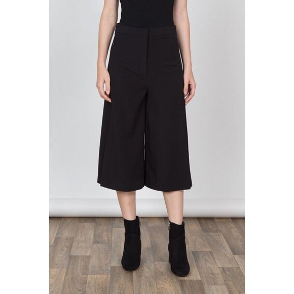 Women's Wide Leg Pants with Side Slit - Comfortable and Stylish - Picture 4 of 9